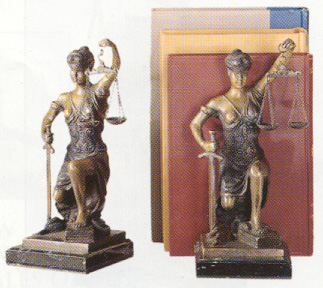 Bronze Lady Justice Bookends.jpg (59815 bytes)